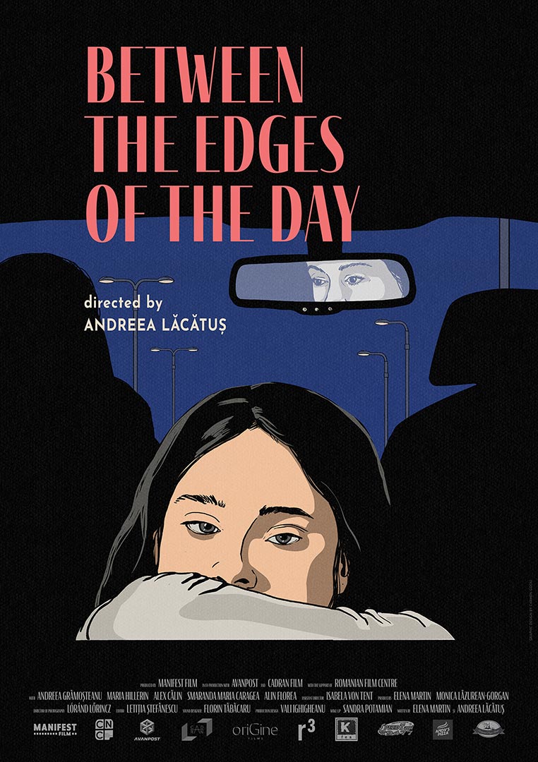 Între marginile zilei / Between the Edges of the Day (2023) Poster film Între marginile zilei (2023), regia Andreea Lăcătuș – producție Manifest Film, portofoliu ARTRIGHT.