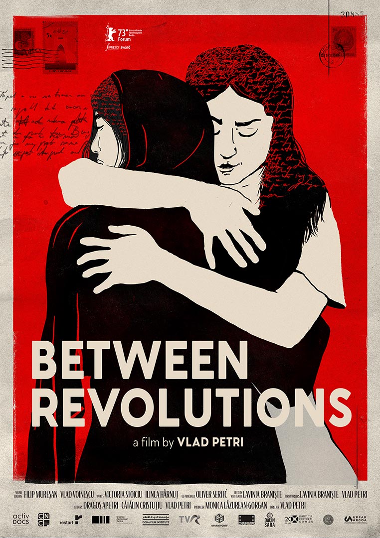 Între revoluții / Between Revolutions (2023) Poster film Între revoluții (2023), regia Vlad Petri – producție Activ Docs, portofoliu ARTRIGHT.