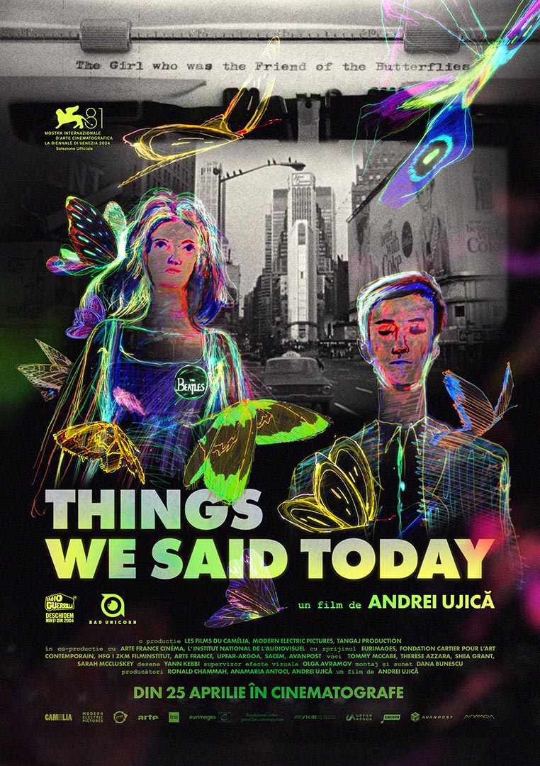 TWST / Things We Said Today (2024) Poster film Things We Said Today (2024), regia Andrei Ujică – producție Les Films du Camélia și Tangaj Production, portofoliu ARTRIGHT.